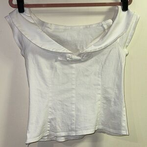 White off the shoulder top